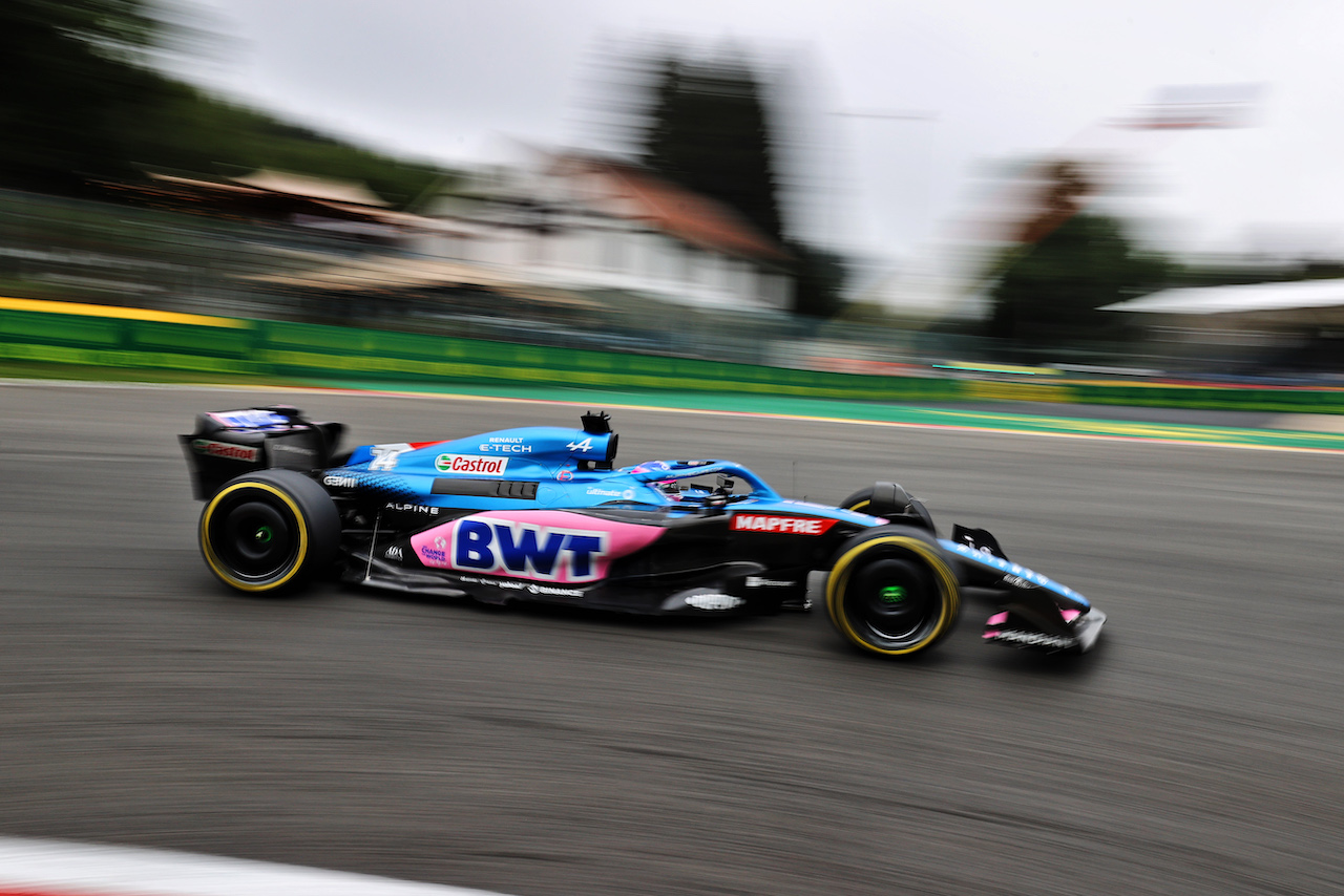 GP BELGIO, Fernando Alonso (ESP) Alpine F1 Team A522.
26.08.2022. Formula 1 World Championship, Rd 14, Belgian Grand Prix, Spa Francorchamps, Belgium, Practice Day.
- www.xpbimages.com, EMail: requests@xpbimages.com © Copyright: Moy / XPB Images