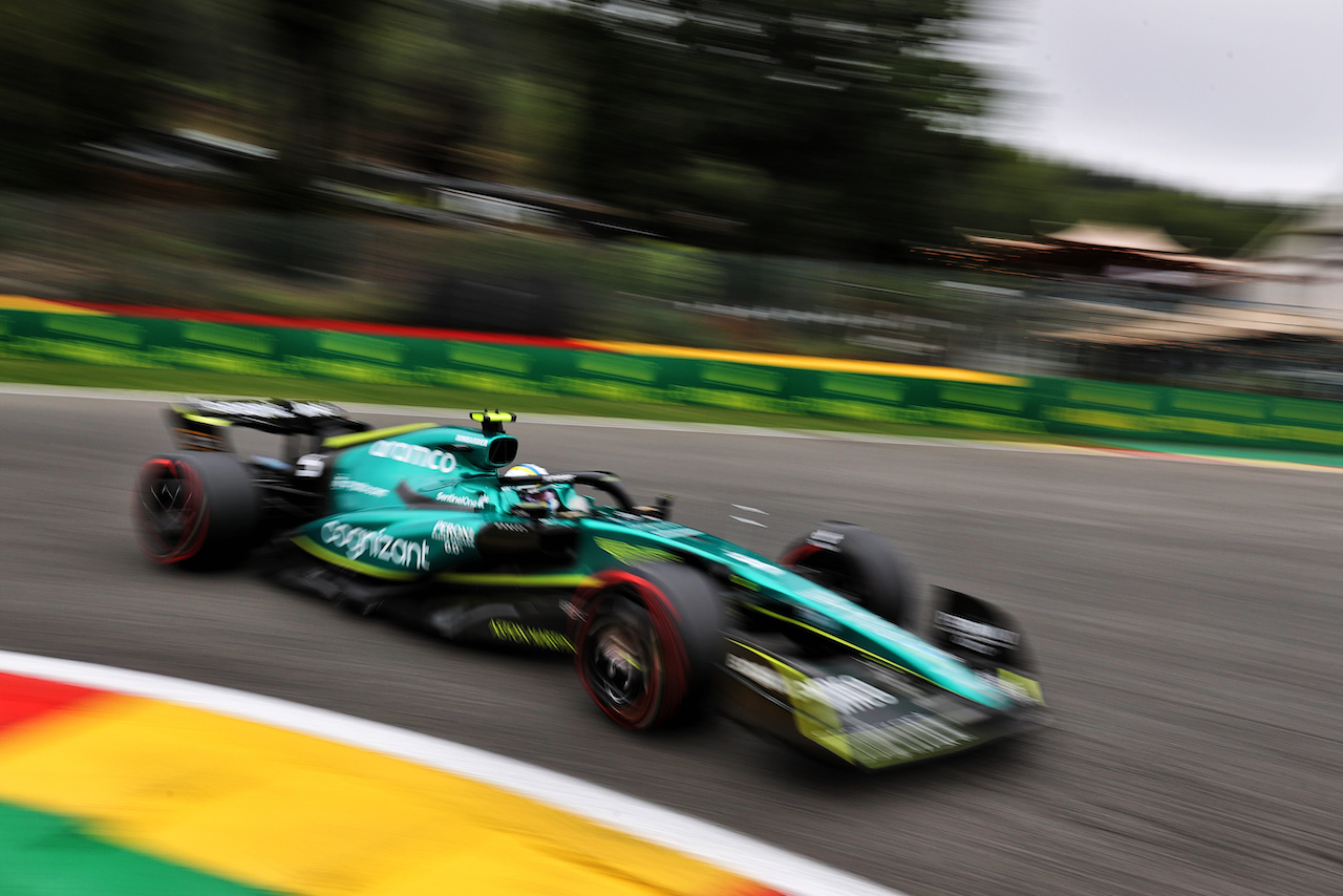 GP BELGIO, Sebastian Vettel (GER) Aston Martin F1 Team AMR22.
26.08.2022. Formula 1 World Championship, Rd 14, Belgian Grand Prix, Spa Francorchamps, Belgium, Practice Day.
- www.xpbimages.com, EMail: requests@xpbimages.com © Copyright: Moy / XPB Images