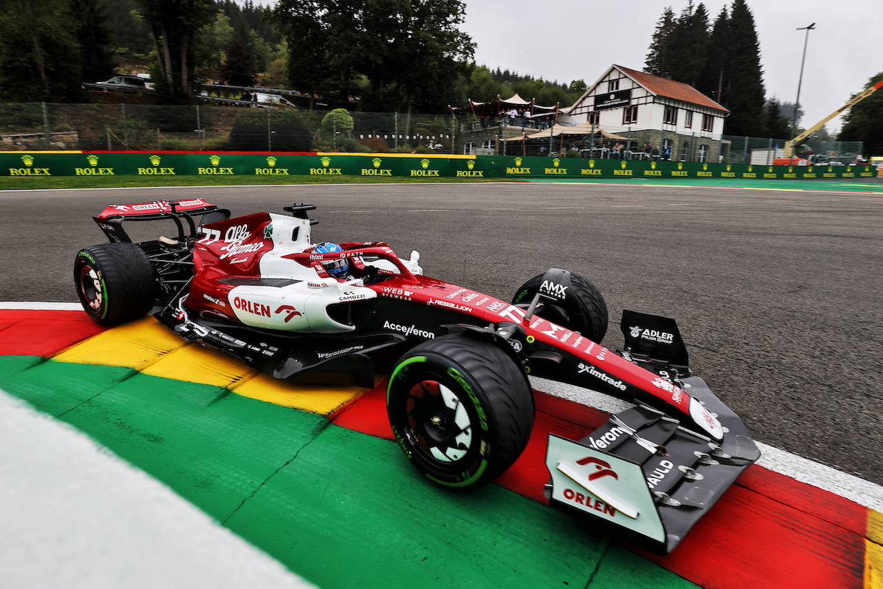 GP BELGIO, Valtteri Bottas (FIN) Alfa Romeo F1 Team C42.
26.08.2022. Formula 1 World Championship, Rd 14, Belgian Grand Prix, Spa Francorchamps, Belgium, Practice Day.
- www.xpbimages.com, EMail: requests@xpbimages.com © Copyright: Moy / XPB Images