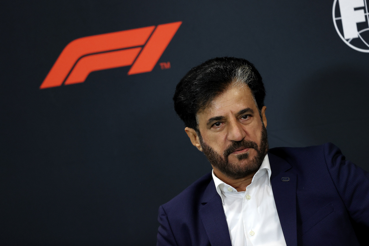 GP BELGIO, Mohammed Bin Sulayem (UAE) FIA President at a press conference announcing that Audi has officially registered as an F1 engine manufacturer for the 2026 regulations.
26.08.2022. Formula 1 World Championship, Rd 14, Belgian Grand Prix, Spa Francorchamps, Belgium, Practice Day.
- www.xpbimages.com, EMail: requests@xpbimages.com © Copyright: Moy / XPB Images