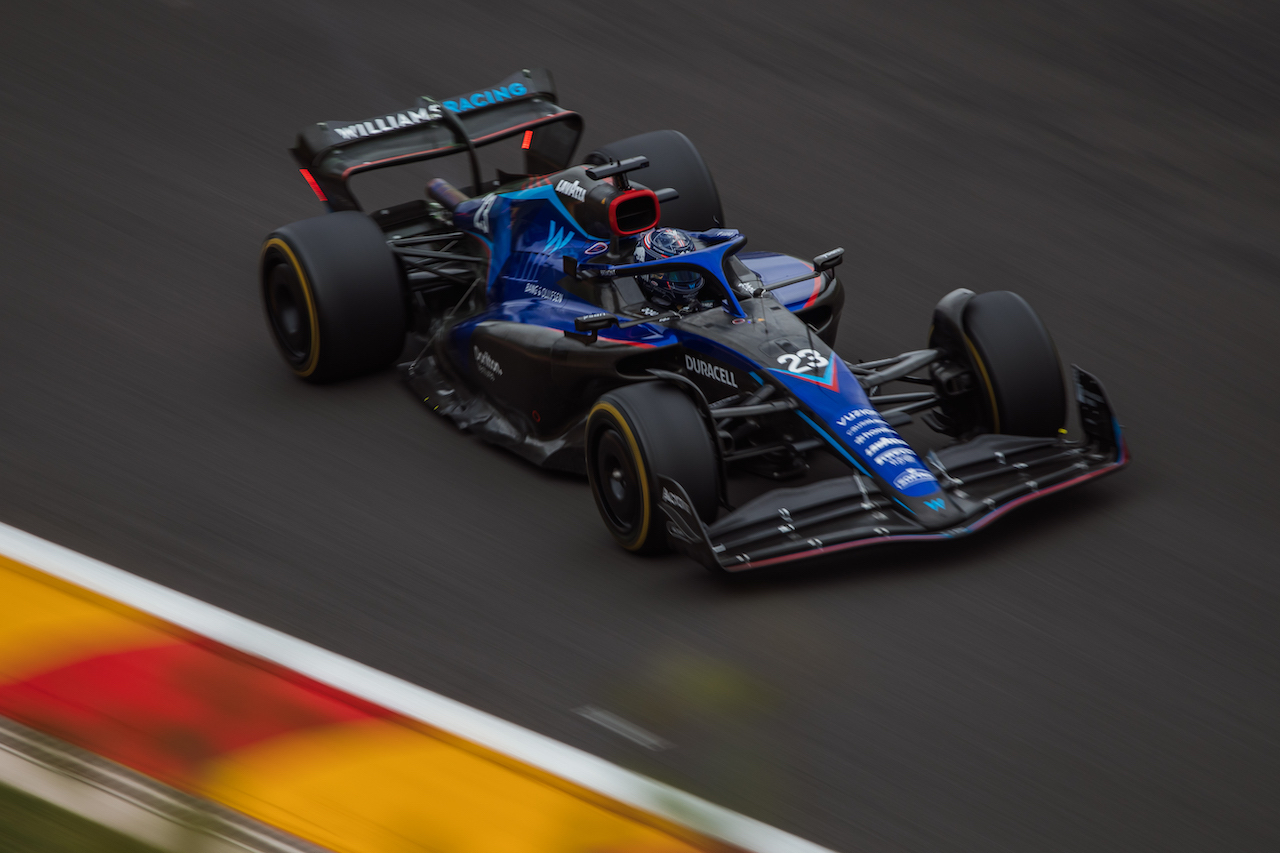 GP BELGIO, Alexander Albon (THA) Williams Racing FW44.
26.08.2022. Formula 1 World Championship, Rd 14, Belgian Grand Prix, Spa Francorchamps, Belgium, Practice Day.
- www.xpbimages.com, EMail: requests@xpbimages.com © Copyright: Bearne / XPB Images