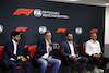 GP BELGIO, (L to R): Mohammed Bin Sulayem (UAE) FIA President; Markus Duesman (GER) Audi Chief Executive Officer; Oliver Hoffmann (GER) Audi Member of the Board of Management for Technical Development; e Stefano Domenicali (ITA) Formula One President e CEO - at a press conference announcing that Audi has officially registered as an F1 engine manufacturer for the 2026 regulations.
26.08.2022. Formula 1 World Championship, Rd 14, Belgian Grand Prix, Spa Francorchamps, Belgium, Practice Day.
- www.xpbimages.com, EMail: requests@xpbimages.com © Copyright: Moy / XPB Images