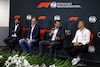 GP BELGIO, (L to R): Mohammed Bin Sulayem (UAE) FIA President; Markus Duesman (GER) Audi Chief Executive Officer; Oliver Hoffmann (GER) Audi Member of the Board of Management for Technical Development; e Stefano Domenicali (ITA) Formula One President e CEO - at a press conference announcing that Audi has officially registered as an F1 engine manufacturer for the 2026 regulations.
26.08.2022. Formula 1 World Championship, Rd 14, Belgian Grand Prix, Spa Francorchamps, Belgium, Practice Day.
- www.xpbimages.com, EMail: requests@xpbimages.com © Copyright: Moy / XPB Images