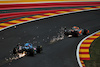 GP BELGIO, Max Verstappen (NLD) Red Bull Racing RB18 e Fernando Alonso (ESP) Alpine F1 Team A522 send sparks flying.
26.08.2022. Formula 1 World Championship, Rd 14, Belgian Grand Prix, Spa Francorchamps, Belgium, Practice Day.
 - www.xpbimages.com, EMail: requests@xpbimages.com © Copyright: Coates / XPB Images