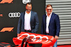 GP BELGIO, (L to R): Oliver Hoffmann (GER) Audi Member of the Board of Management for Technical Development e Markus Duesmann  (GER) Audi Chief Executive Officer with a showcar in the pits as Audi has officially registered as an F1 engine manufacturer for the 2026 regulations.
26.08.2022. Formula 1 World Championship, Rd 14, Belgian Grand Prix, Spa Francorchamps, Belgium, Practice Day.
- www.xpbimages.com, EMail: requests@xpbimages.com © Copyright: Batchelor / XPB Images