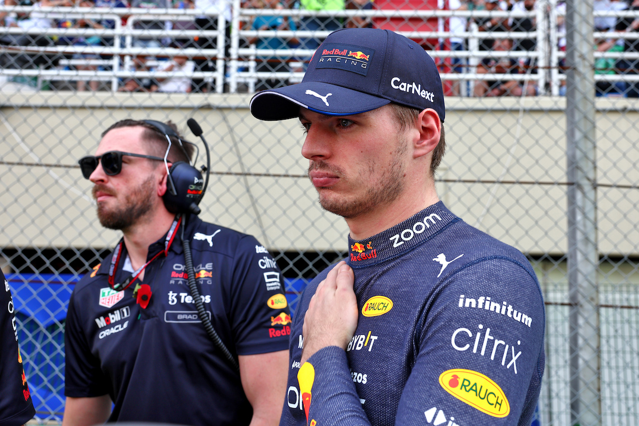 GP BRASILE, Max Verstappen (NLD) Red Bull Racing on the grid.
13.11.2022. Formula 1 World Championship, Rd 21, Brazilian Grand Prix, Sao Paulo, Brazil, Gara Day.
- www.xpbimages.com, EMail: requests@xpbimages.com © Copyright: Batchelor / XPB Images