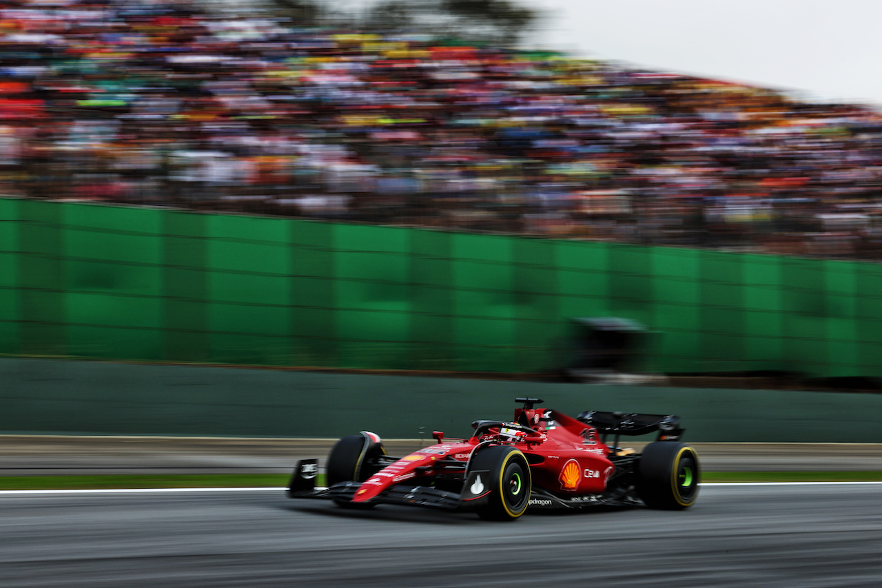 GP BRASILE, Charles Leclerc (MON) Ferrari F1-75.
13.11.2022. Formula 1 World Championship, Rd 21, Brazilian Grand Prix, Sao Paulo, Brazil, Gara Day.
 - www.xpbimages.com, EMail: requests@xpbimages.com © Copyright: Coates / XPB Images