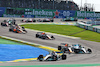 GP BRASILE, George Russell (GBR) Mercedes AMG F1 W13 davanti a as Max Verstappen (NLD) Red Bull Racing RB18 e Lewis Hamilton (GBR) Mercedes AMG F1 W13 make contact as they battle for position. 
13.11.2022. Formula 1 World Championship, Rd 21, Brazilian Grand Prix, Sao Paulo, Brazil, Gara Day.
- www.xpbimages.com, EMail: requests@xpbimages.com © Copyright: XPB Images
