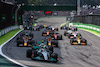 GP BRASILE, Start of the race, George Russell (GBR), Mercedes AMG F1 
13.11.2022. Formula 1 World Championship, Rd 21, Brazilian Grand Prix, Sao Paulo, Brazil, Gara Day.
- www.xpbimages.com, EMail: requests@xpbimages.com © Copyright: Charniaux / XPB Images