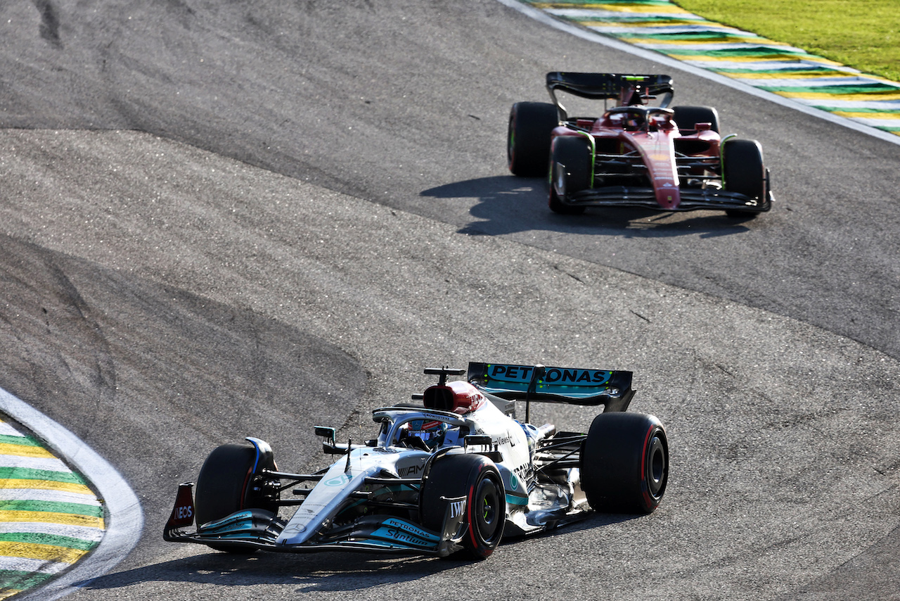 GP BRASILE, George Russell (GBR) Mercedes AMG F1 W13.
12.11.2022. Formula 1 World Championship, Rd 21, Brazilian Grand Prix, Sao Paulo, Brazil, Sprint Day.
- www.xpbimages.com, EMail: requests@xpbimages.com © Copyright: Batchelor / XPB Images