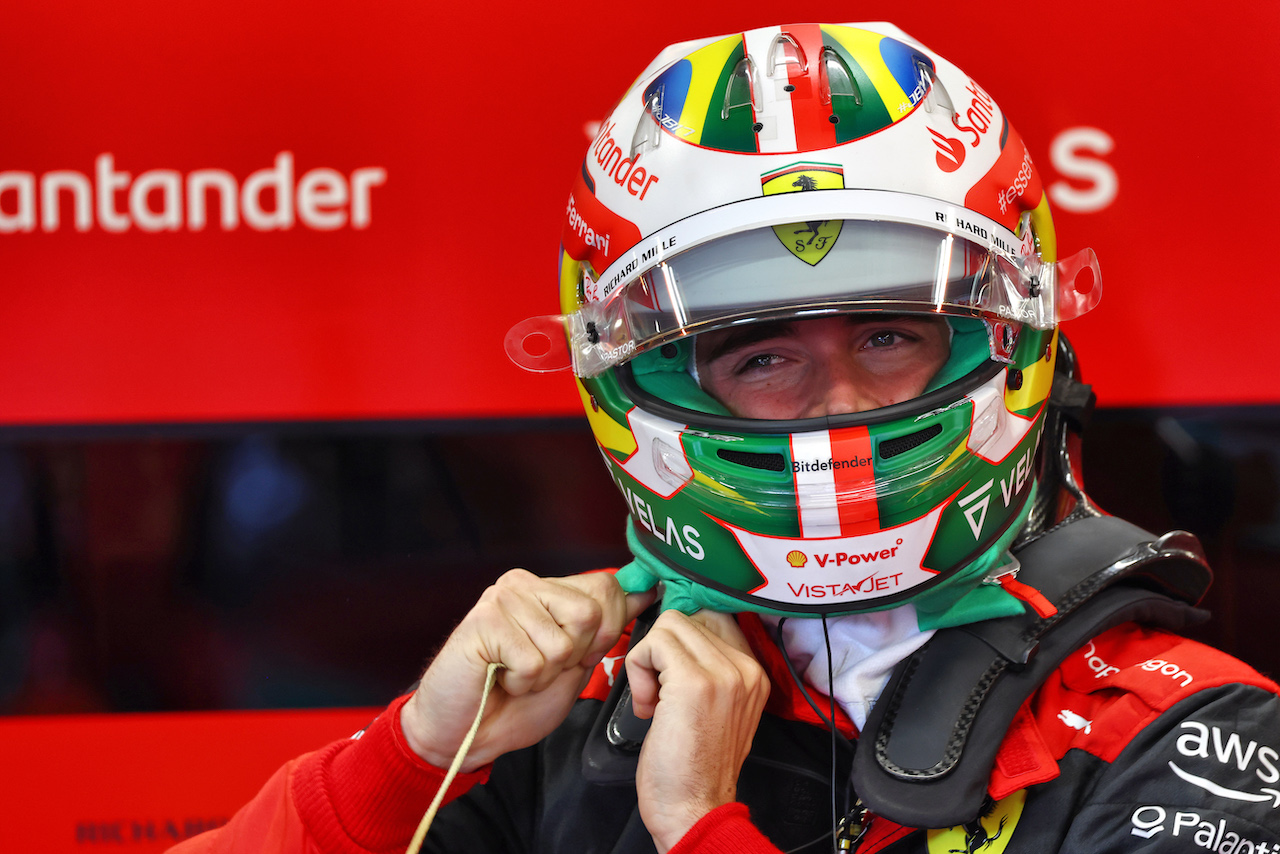GP BRASILE, Charles Leclerc (MON) Ferrari.
12.11.2022. Formula 1 World Championship, Rd 21, Brazilian Grand Prix, Sao Paulo, Brazil, Sprint Day.
 - www.xpbimages.com, EMail: requests@xpbimages.com © Copyright: Coates / XPB Images