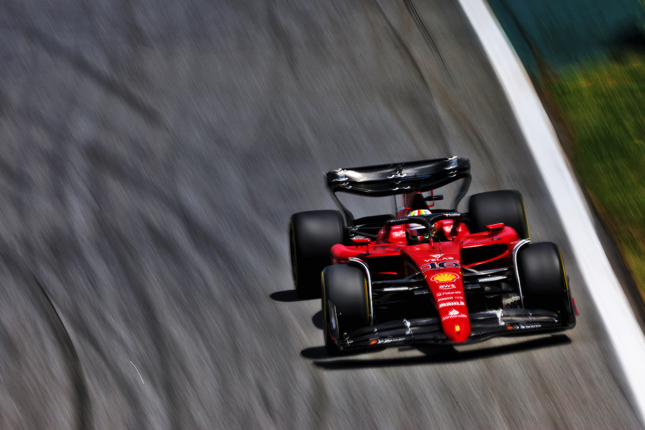GP BRASILE, Charles Leclerc (MON) Ferrari F1-75.
12.11.2022. Formula 1 World Championship, Rd 21, Brazilian Grand Prix, Sao Paulo, Brazil, Sprint Day.
 - www.xpbimages.com, EMail: requests@xpbimages.com © Copyright: Coates / XPB Images