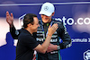 GP BRASILE, George Russell (GBR) Mercedes AMG F1 W13 celebrates fininshing first in Sprint with Felipe Massa (BRA) FIA Drivers' Commission President.
12.11.2022. Formula 1 World Championship, Rd 21, Brazilian Grand Prix, Sao Paulo, Brazil, Sprint Day.
- www.xpbimages.com, EMail: requests@xpbimages.com © Copyright: Batchelor / XPB Images