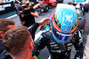 GP BRASILE, George Russell (GBR) Mercedes AMG F1 celebrates finishing first in Sprint parc ferme.
12.11.2022. Formula 1 World Championship, Rd 21, Brazilian Grand Prix, Sao Paulo, Brazil, Sprint Day.
- www.xpbimages.com, EMail: requests@xpbimages.com © Copyright: Batchelor / XPB Images