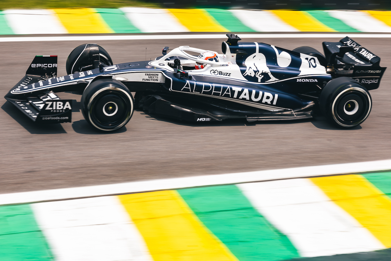 GP BRASILE, Pierre Gasly (FRA) AlphaTauri AT03.
11.11.2022. Formula 1 World Championship, Rd 21, Brazilian Grand Prix, Sao Paulo, Brazil, Qualifiche Day.
- www.xpbimages.com, EMail: requests@xpbimages.com © Copyright: Bearne / XPB Images