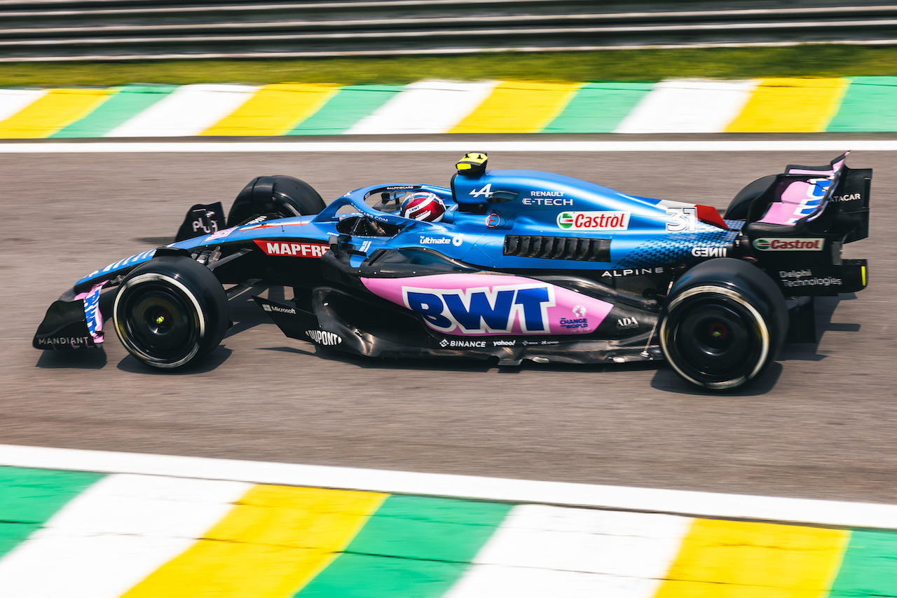 GP BRASILE, Esteban Ocon (FRA) Alpine F1 Team A522.
11.11.2022. Formula 1 World Championship, Rd 21, Brazilian Grand Prix, Sao Paulo, Brazil, Qualifiche Day.
- www.xpbimages.com, EMail: requests@xpbimages.com © Copyright: Bearne / XPB Images