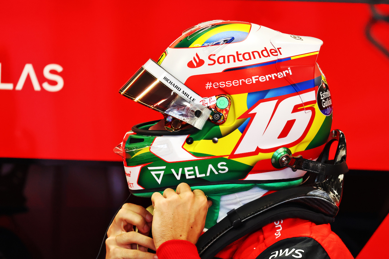 GP BRASILE, Charles Leclerc (MON) Ferrari.
11.11.2022. Formula 1 World Championship, Rd 21, Brazilian Grand Prix, Sao Paulo, Brazil, Qualifiche Day.
- www.xpbimages.com, EMail: requests@xpbimages.com © Copyright: Batchelor / XPB Images