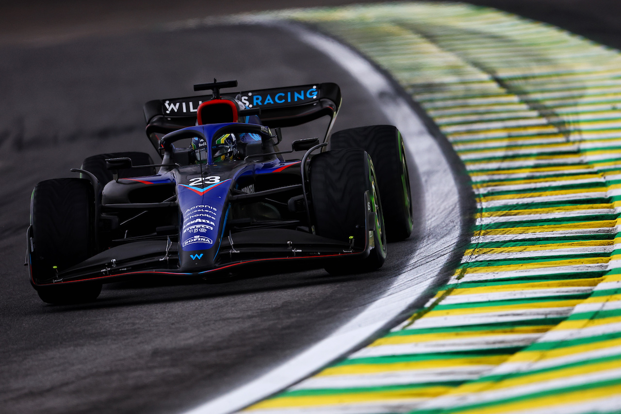GP BRASILE, Alexander Albon (THA) Williams Racing FW44.
11.11.2022. Formula 1 World Championship, Rd 21, Brazilian Grand Prix, Sao Paulo, Brazil, Qualifiche Day.
- www.xpbimages.com, EMail: requests@xpbimages.com © Copyright: XPB Images