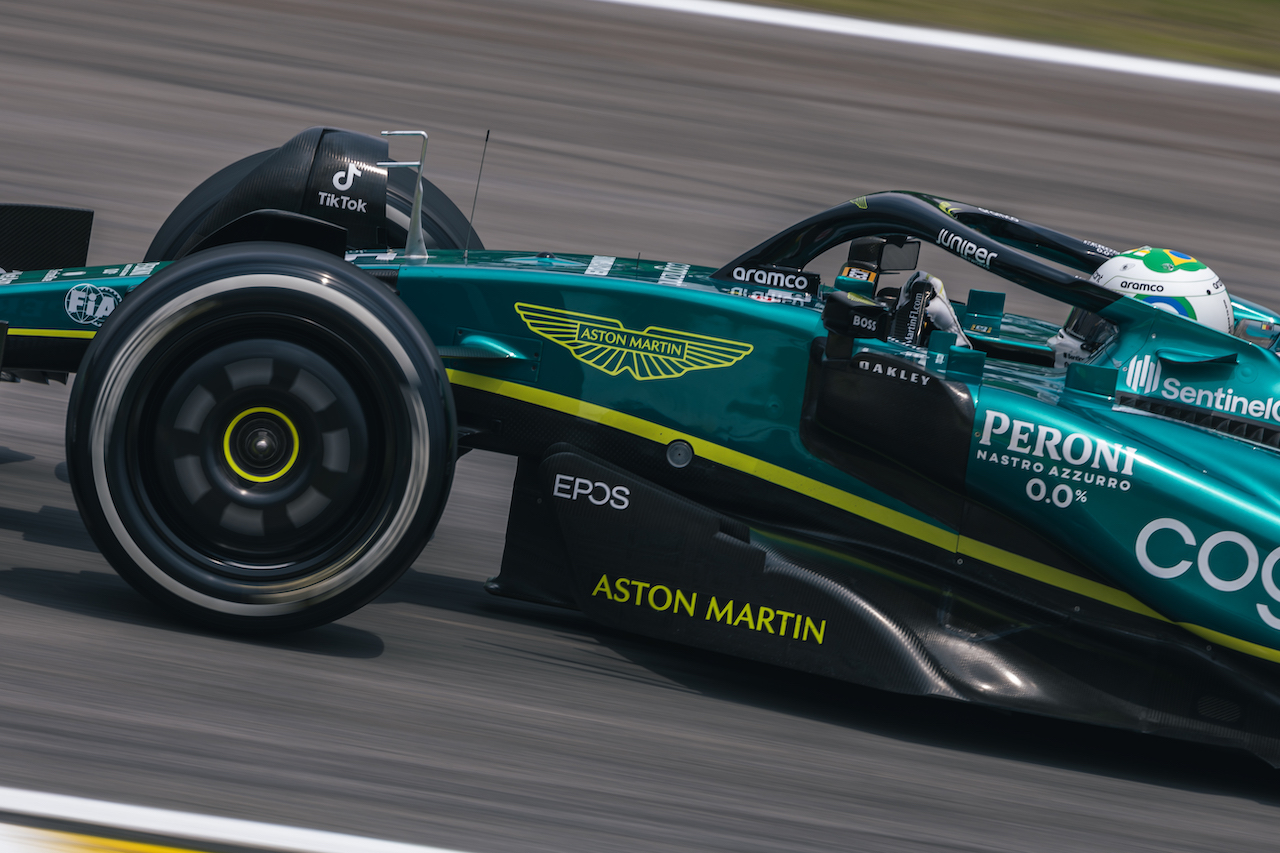 GP BRASILE, Sebastian Vettel (GER) Aston Martin F1 Team AMR22.
11.11.2022. Formula 1 World Championship, Rd 21, Brazilian Grand Prix, Sao Paulo, Brazil, Qualifiche Day.
- www.xpbimages.com, EMail: requests@xpbimages.com © Copyright: Bearne / XPB Images