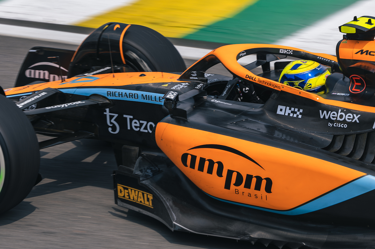 GP BRASILE, Lando Norris (GBR) McLaren MCL36.
11.11.2022. Formula 1 World Championship, Rd 21, Brazilian Grand Prix, Sao Paulo, Brazil, Qualifiche Day.
- www.xpbimages.com, EMail: requests@xpbimages.com © Copyright: Bearne / XPB Images