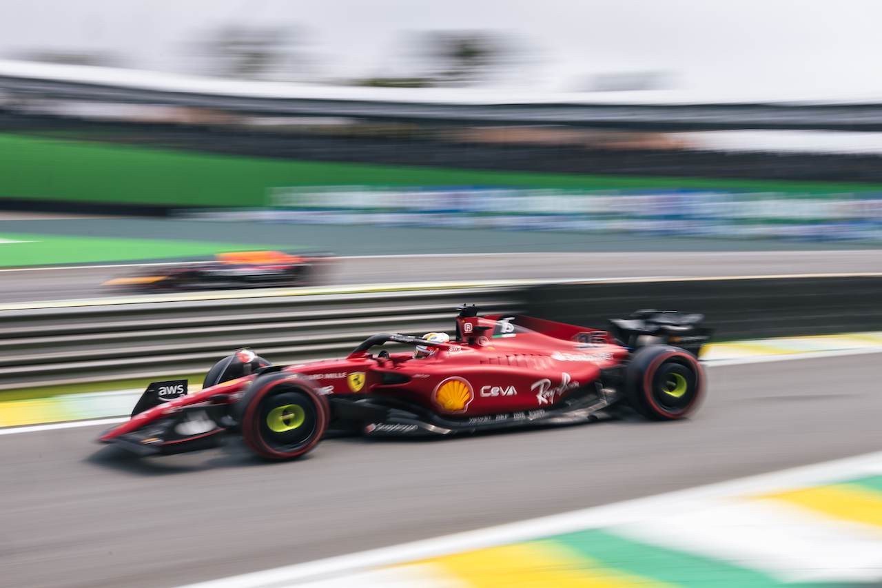 GP BRASILE, Charles Leclerc (MON) Ferrari F1-75.
11.11.2022. Formula 1 World Championship, Rd 21, Brazilian Grand Prix, Sao Paulo, Brazil, Qualifiche Day.
- www.xpbimages.com, EMail: requests@xpbimages.com © Copyright: Bearne / XPB Images