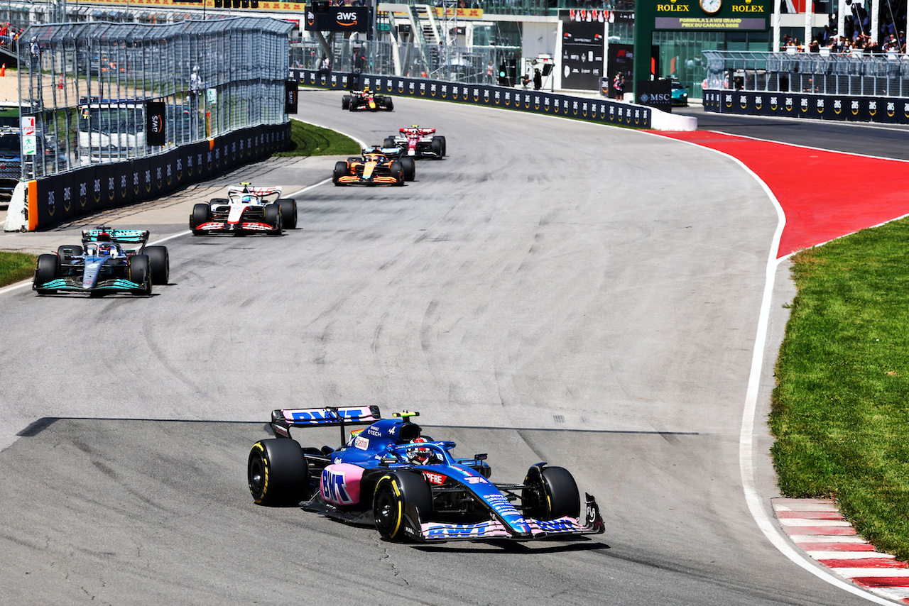 GP CANADA, Esteban Ocon (FRA) Alpine F1 Team A522.
19.06.2022. Formula 1 World Championship, Rd 9, Canadian Grand Prix, Montreal, Canada, Gara Day.
- www.xpbimages.com, EMail: requests@xpbimages.com © Copyright: Charniaux / XPB Images