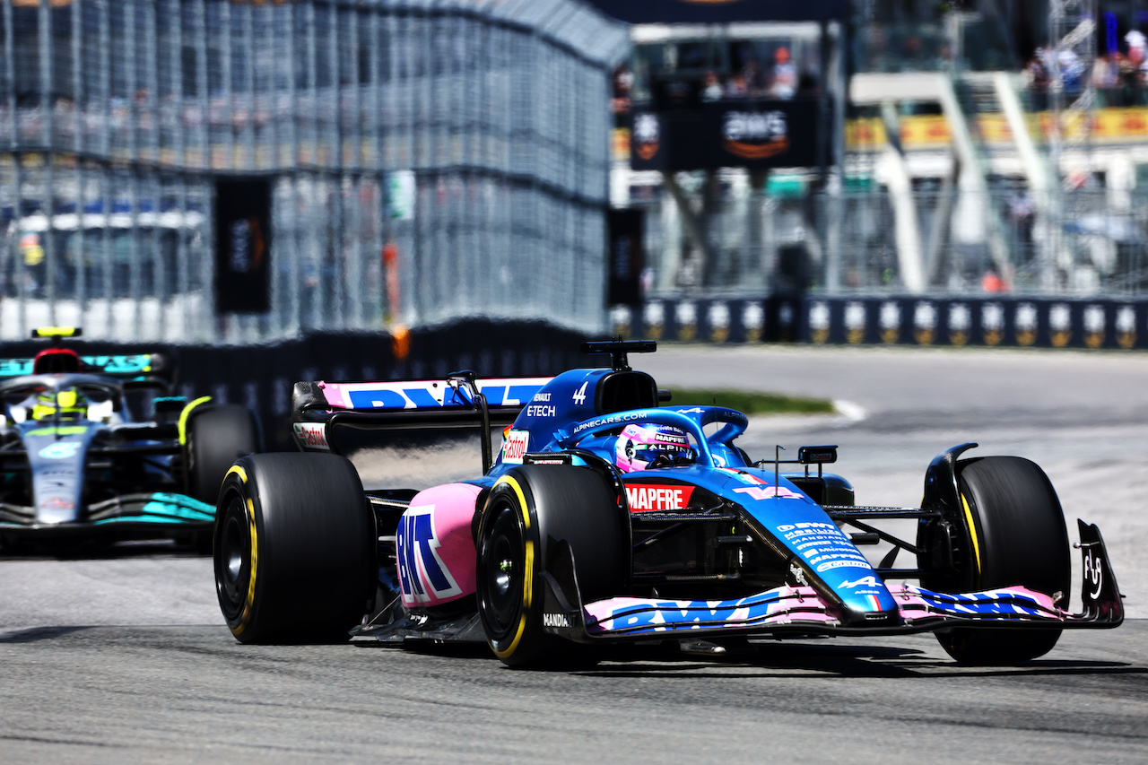 GP CANADA, Fernando Alonso (ESP) Alpine F1 Team A522.
19.06.2022. Formula 1 World Championship, Rd 9, Canadian Grand Prix, Montreal, Canada, Gara Day.
- www.xpbimages.com, EMail: requests@xpbimages.com © Copyright: Charniaux / XPB Images