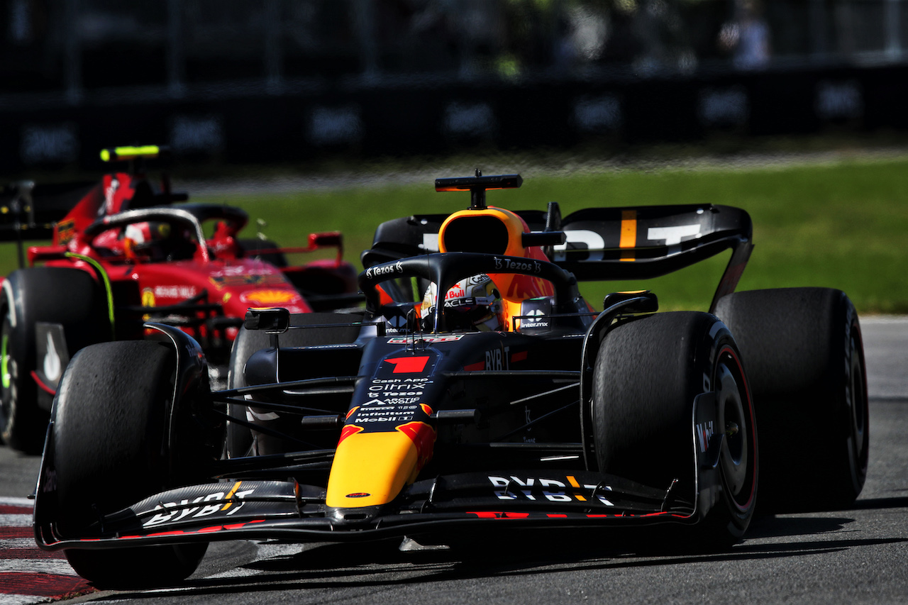 GP CANADA, Max Verstappen (NLD) Red Bull Racing RB18.
19.06.2022. Formula 1 World Championship, Rd 9, Canadian Grand Prix, Montreal, Canada, Gara Day.
 - www.xpbimages.com, EMail: requests@xpbimages.com © Copyright: Coates / XPB Images