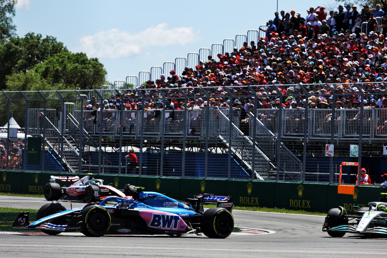 GP CANADA, Esteban Ocon (FRA) Alpine F1 Team A522.
19.06.2022. Formula 1 World Championship, Rd 9, Canadian Grand Prix, Montreal, Canada, Gara Day.
- www.xpbimages.com, EMail: requests@xpbimages.com © Copyright: Bearne / XPB Images