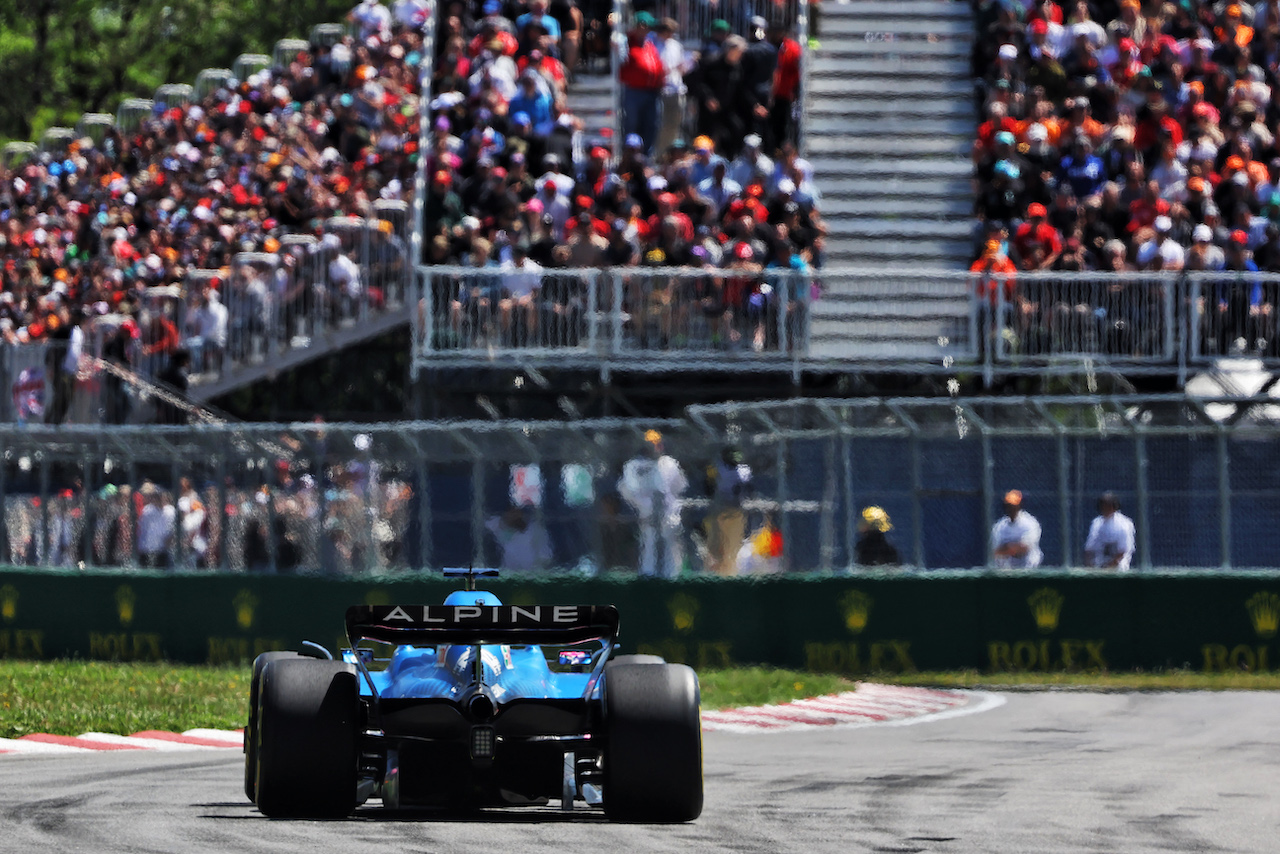 GP CANADA, Fernando Alonso (ESP) Alpine F1 Team A522.
19.06.2022. Formula 1 World Championship, Rd 9, Canadian Grand Prix, Montreal, Canada, Gara Day.
- www.xpbimages.com, EMail: requests@xpbimages.com © Copyright: Bearne / XPB Images