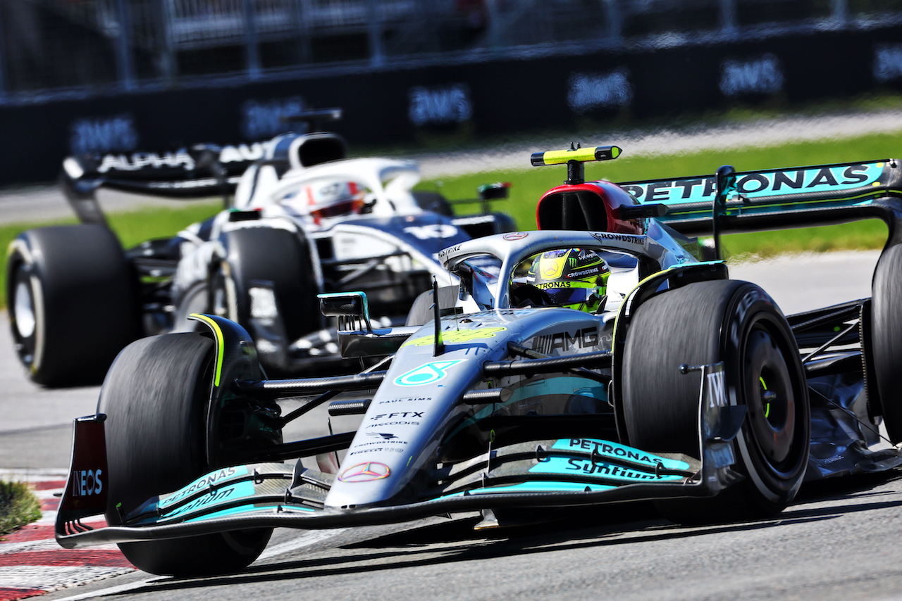 GP CANADA, Lewis Hamilton (GBR) Mercedes AMG F1 W13.
19.06.2022. Formula 1 World Championship, Rd 9, Canadian Grand Prix, Montreal, Canada, Gara Day.
- www.xpbimages.com, EMail: requests@xpbimages.com © Copyright: Charniaux / XPB Images