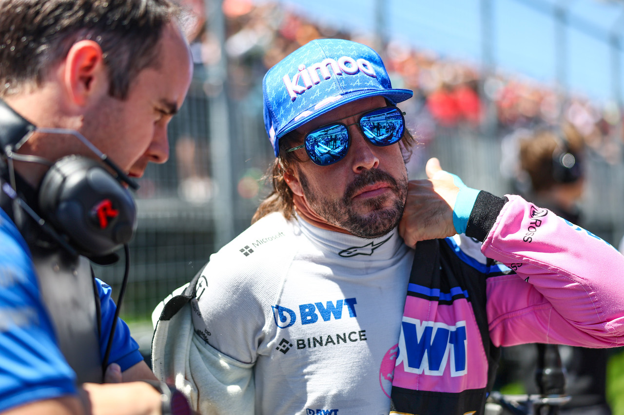 GP CANADA, Fernando Alonso (ESP), Alpine F1 Team 
19.06.2022. Formula 1 World Championship, Rd 9, Canadian Grand Prix, Montreal, Canada, Gara Day.
- www.xpbimages.com, EMail: requests@xpbimages.com ¬© Copyright: Charniaux / XPB Images
