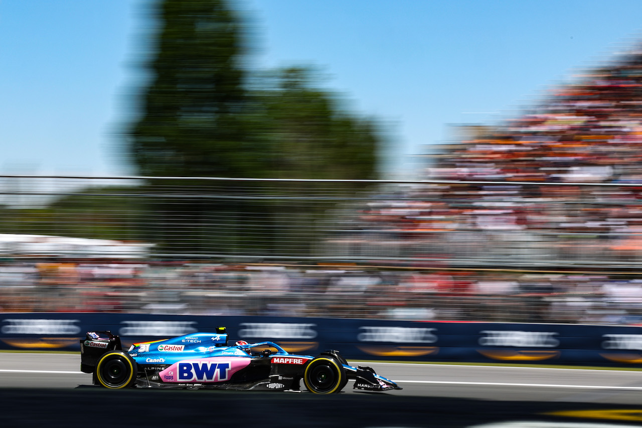 GP CANADA, Esteban Ocon (FRA), Alpine F1 Team 
19.06.2022. Formula 1 World Championship, Rd 9, Canadian Grand Prix, Montreal, Canada, Gara Day.
- www.xpbimages.com, EMail: requests@xpbimages.com ¬© Copyright: Charniaux / XPB Images