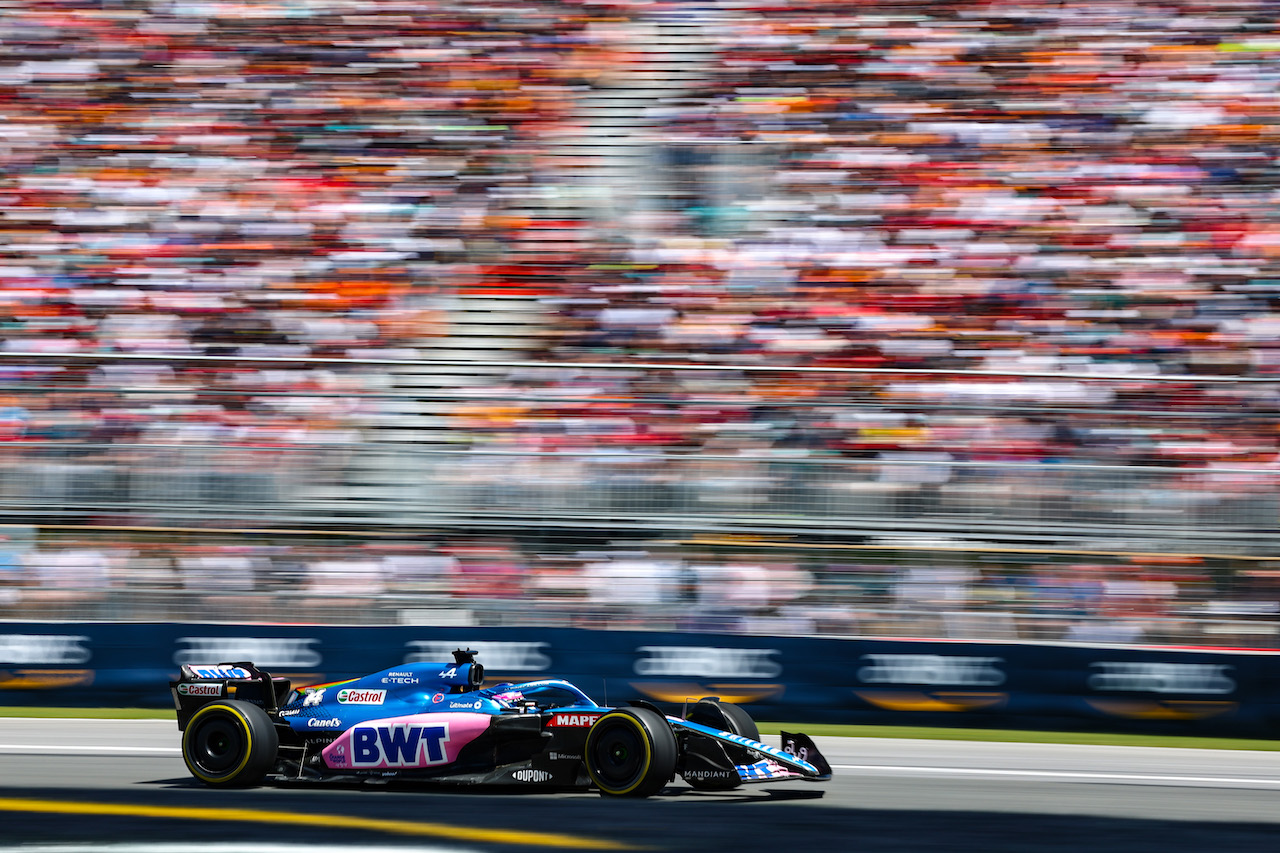 GP CANADA, Fernando Alonso (ESP), Alpine F1 Team 
19.06.2022. Formula 1 World Championship, Rd 9, Canadian Grand Prix, Montreal, Canada, Gara Day.
- www.xpbimages.com, EMail: requests@xpbimages.com ¬© Copyright: Charniaux / XPB Images