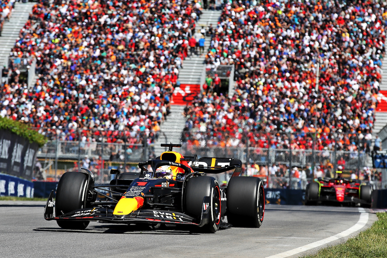 GP CANADA, Max Verstappen (NLD) Red Bull Racing RB18.
19.06.2022. Formula 1 World Championship, Rd 9, Canadian Grand Prix, Montreal, Canada, Gara Day.
 - www.xpbimages.com, EMail: requests@xpbimages.com © Copyright: Coates / XPB Images