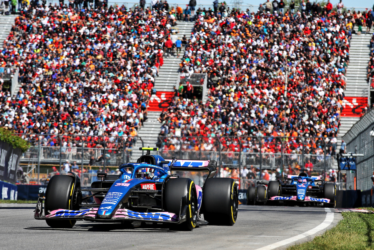 GP CANADA, Esteban Ocon (FRA) Alpine F1 Team A522.
19.06.2022. Formula 1 World Championship, Rd 9, Canadian Grand Prix, Montreal, Canada, Gara Day.
 - www.xpbimages.com, EMail: requests@xpbimages.com © Copyright: Coates / XPB Images