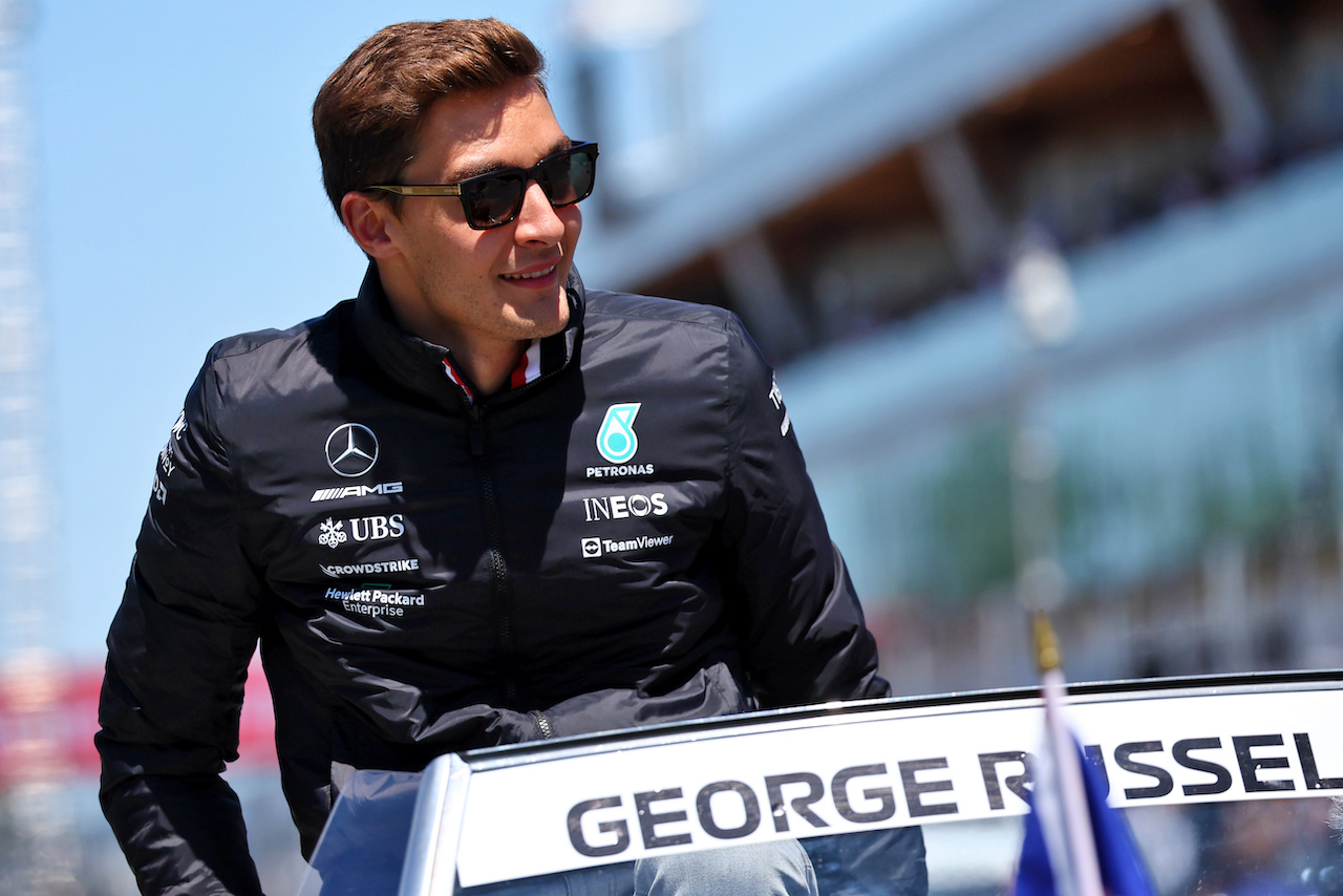 GP CANADA, George Russell (GBR) Mercedes AMG F1 on the drivers parade.
19.06.2022. Formula 1 World Championship, Rd 9, Canadian Grand Prix, Montreal, Canada, Gara Day.
- www.xpbimages.com, EMail: requests@xpbimages.com © Copyright: Batchelor / XPB Images