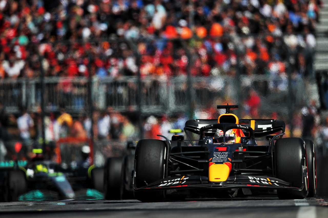 GP CANADA, Max Verstappen (NLD) Red Bull Racing RB18.
19.06.2022. Formula 1 World Championship, Rd 9, Canadian Grand Prix, Montreal, Canada, Gara Day.
 - www.xpbimages.com, EMail: requests@xpbimages.com © Copyright: Coates / XPB Images