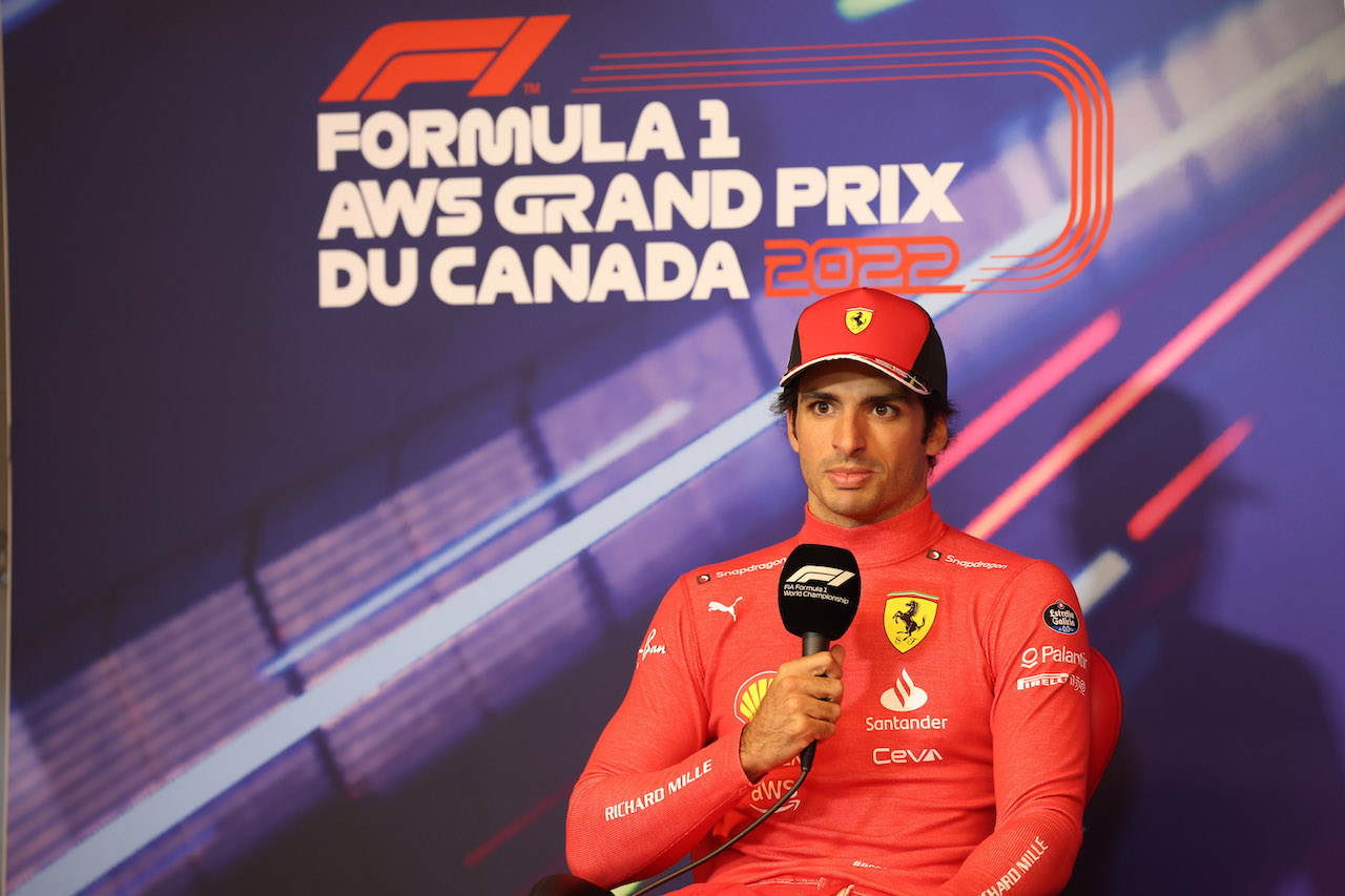 GP CANADA, Carlos Sainz Jr (ESP) Ferrari in the post race FIA Press Conference.
19.06.2022. Formula 1 World Championship, Rd 9, Canadian Grand Prix, Montreal, Canada, Gara Day.
- www.xpbimages.com, EMail: requests@xpbimages.com © Copyright: XPB Images