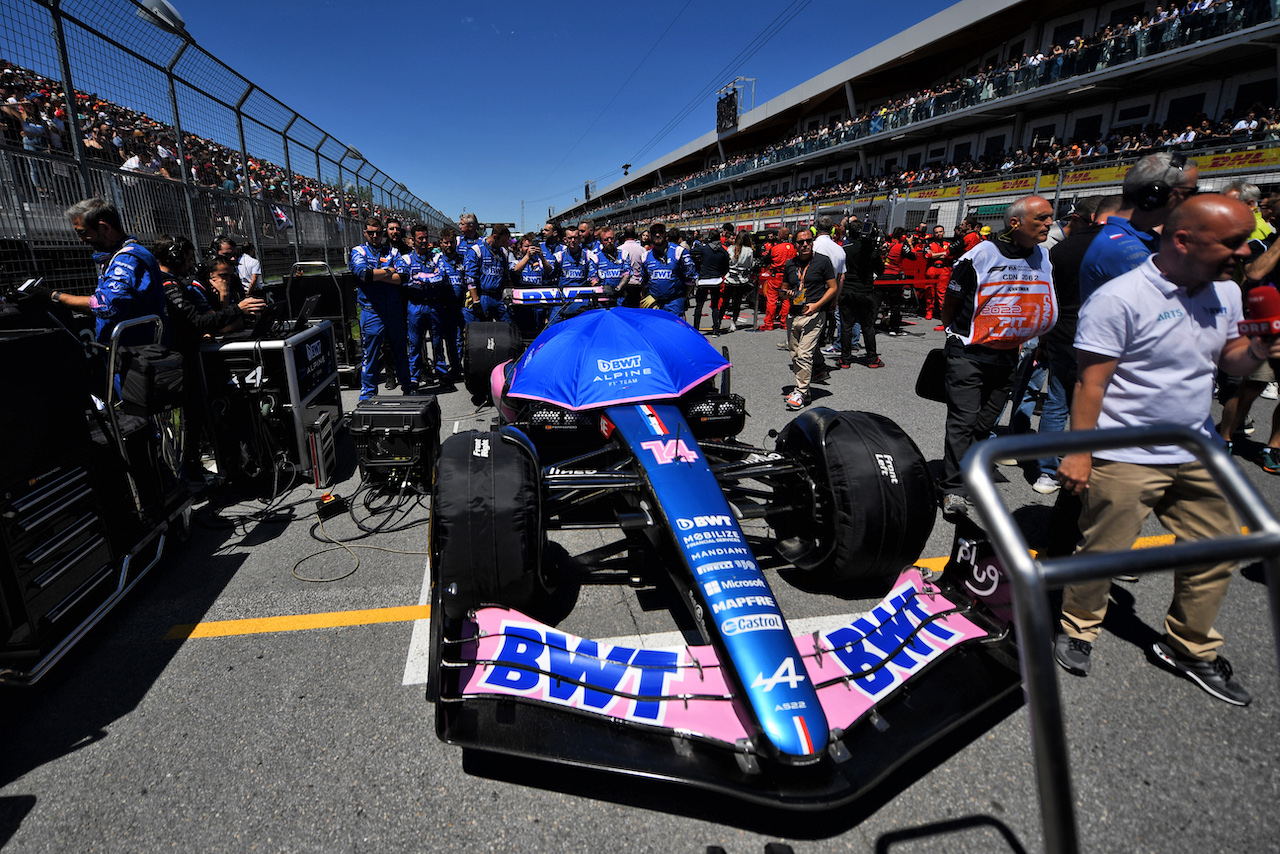 GP CANADA, Fernando Alonso (ESP) Alpine F1 Team A522 on the grid.
19.06.2022. Formula 1 World Championship, Rd 9, Canadian Grand Prix, Montreal, Canada, Gara Day.
- www.xpbimages.com, EMail: requests@xpbimages.com © Copyright: Price / XPB Images