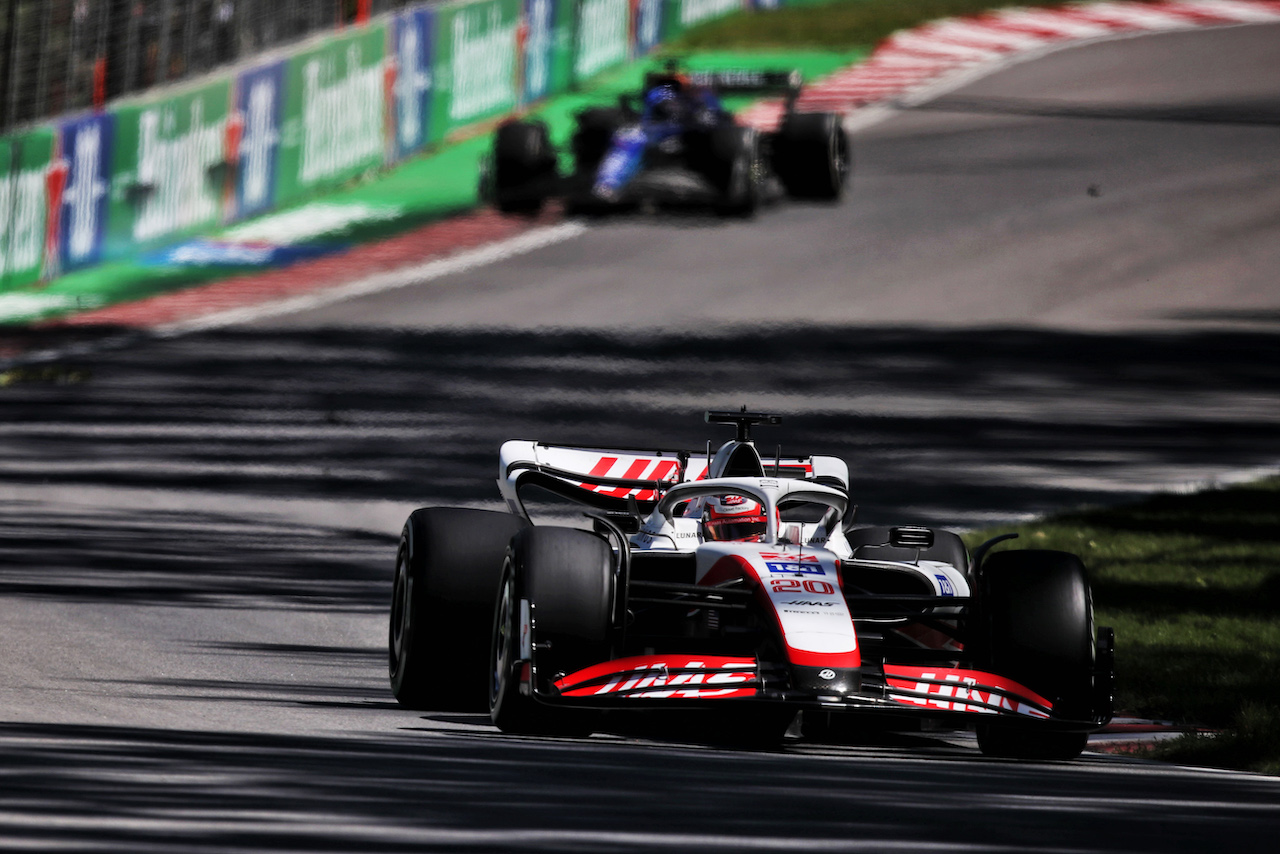 GP CANADA, Kevin Magnussen (DEN) Haas VF-22.
19.06.2022. Formula 1 World Championship, Rd 9, Canadian Grand Prix, Montreal, Canada, Gara Day.
 - www.xpbimages.com, EMail: requests@xpbimages.com © Copyright: Coates / XPB Images