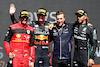 GP CANADA, 1st place Max Verstappen (NLD) Red Bull Racing RB18 with 2nd place Carlos Sainz Jr (ESP) Ferrari F1-75 e 3rd place Lewis Hamilton (GBR) Mercedes AMG F1 W13.19.06.2022. Formula 1 World Championship, Rd 9, Canadian Grand Prix, Montreal, Canada, Gara Day.- www.xpbimages.com, EMail: requests@xpbimages.com ¬© Copyright: Batchelor / XPB Images