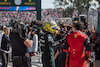 GP CANADA, (L to R): Lewis Hamilton (GBR) Mercedes AMG F1 celebrates his second position with third placed Carlos Sainz Jr (ESP) Ferrari in parc ferme.
19.06.2022. Formula 1 World Championship, Rd 9, Canadian Grand Prix, Montreal, Canada, Gara Day.
- www.xpbimages.com, EMail: requests@xpbimages.com © Copyright: Bearne / XPB Images
