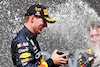 GP CANADA, Gara winner Max Verstappen (NLD) Red Bull Racing celebrates on the podium.
19.06.2022. Formula 1 World Championship, Rd 9, Canadian Grand Prix, Montreal, Canada, Gara Day.
 - www.xpbimages.com, EMail: requests@xpbimages.com © Copyright: Coates / XPB Images