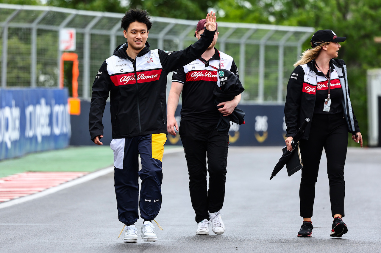 GP CANADA, Guanyu Zhou (CHI), Alfa Romeo Racing 
16.06.2022. Formula 1 World Championship, Rd 9, Canadian Grand Prix, Montreal, Canada, Preparation Day.
- www.xpbimages.com, EMail: requests@xpbimages.com ¬© Copyright: Charniaux / XPB Images