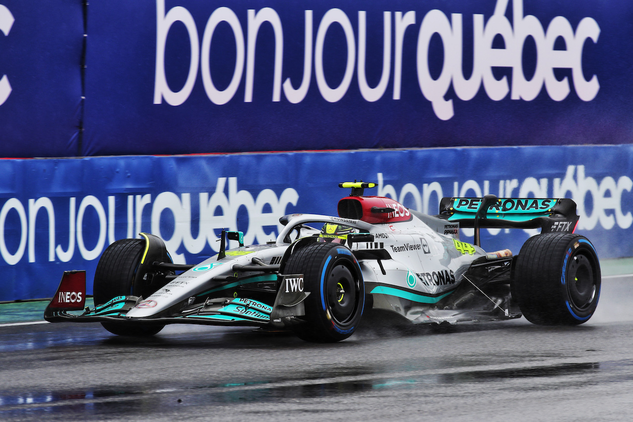 GP CANADA, Lewis Hamilton (GBR) Mercedes AMG F1 W13.
18.06.2022. Formula 1 World Championship, Rd 9, Canadian Grand Prix, Montreal, Canada, Qualifiche Day.
 - www.xpbimages.com, EMail: requests@xpbimages.com © Copyright: Coates / XPB Images