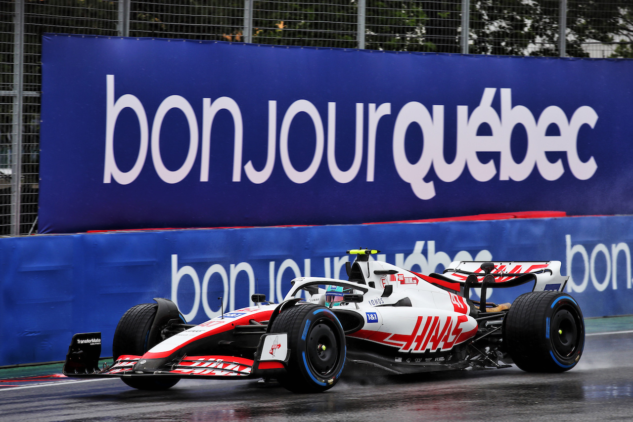 GP CANADA, Mick Schumacher (GER) Haas VF-22.
18.06.2022. Formula 1 World Championship, Rd 9, Canadian Grand Prix, Montreal, Canada, Qualifiche Day.
 - www.xpbimages.com, EMail: requests@xpbimages.com © Copyright: Coates / XPB Images