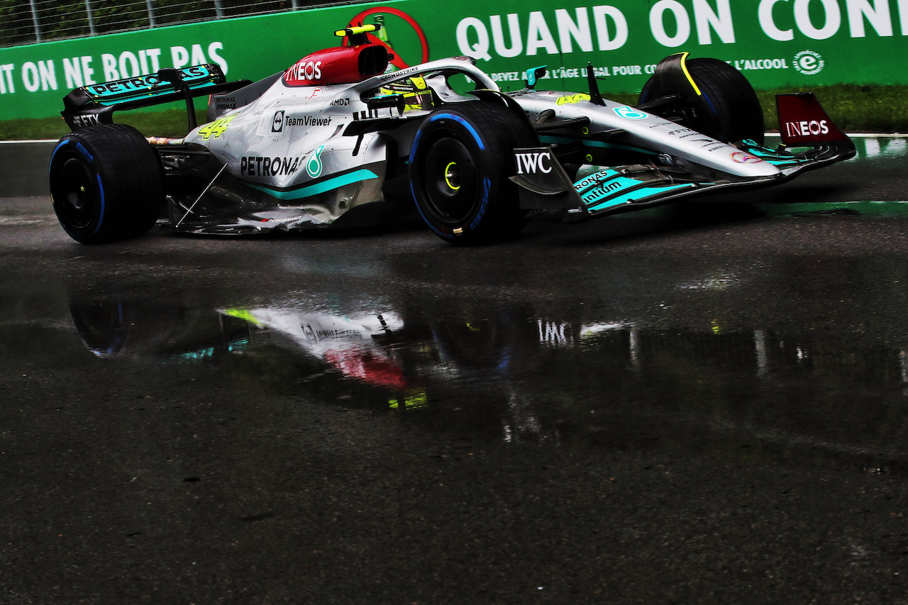 GP CANADA, Lewis Hamilton (GBR) Mercedes AMG F1 W13.
18.06.2022. Formula 1 World Championship, Rd 9, Canadian Grand Prix, Montreal, Canada, Qualifiche Day.
 - www.xpbimages.com, EMail: requests@xpbimages.com © Copyright: Coates / XPB Images