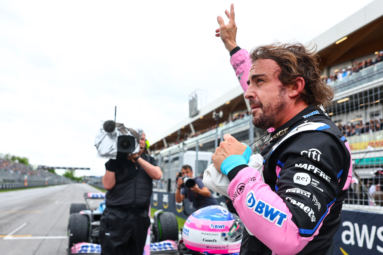 GP CANADA, Fernando Alonso (ESP), Alpine F1 Team 
18.06.2022. Formula 1 World Championship, Rd 9, Canadian Grand Prix, Montreal, Canada, Qualifiche Day.
- www.xpbimages.com, EMail: requests@xpbimages.com ¬© Copyright: Charniaux / XPB Images