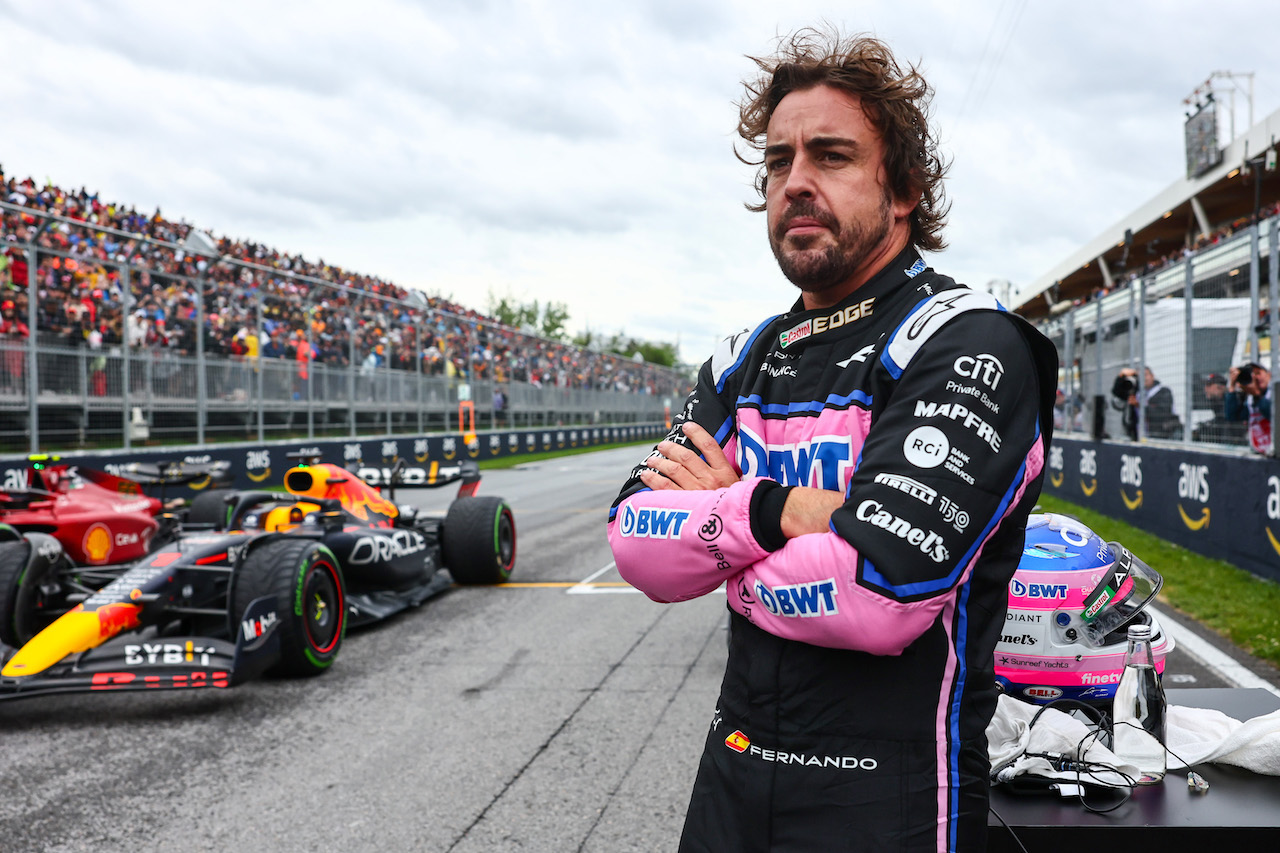 GP CANADA, Fernando Alonso (ESP), Alpine F1 Team 
18.06.2022. Formula 1 World Championship, Rd 9, Canadian Grand Prix, Montreal, Canada, Qualifiche Day.
- www.xpbimages.com, EMail: requests@xpbimages.com ¬© Copyright: Charniaux / XPB Images